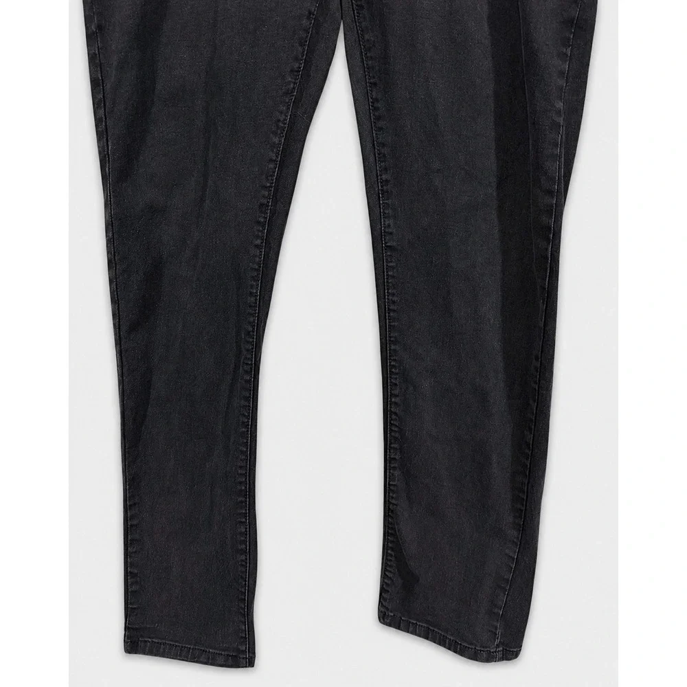 Kenneth Cole New York Mens Tapered Fit Jeans Washed Black 40x32 Denim Pants